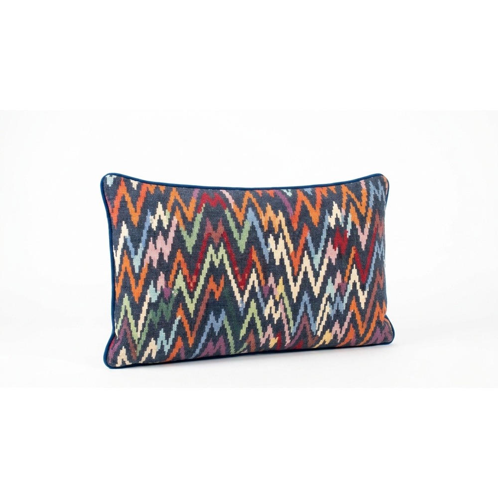 Caldeira Woven Tapestry Chevron Lumbar Throw Pillow Sham 14x23